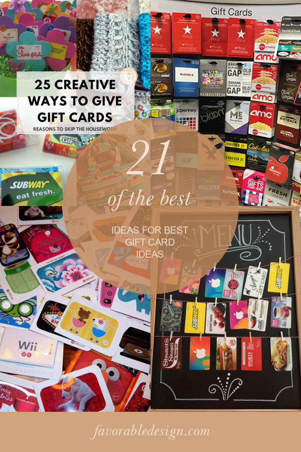 21 Of the Best Ideas for Best Gift Card Ideas Home, Family, Style and